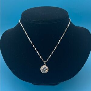 #0215 Charter Club Elegant Silver Pendant Necklace